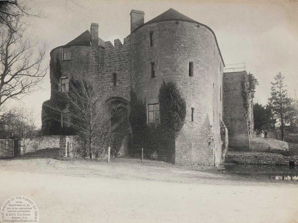 An old image of St Briavels Castle